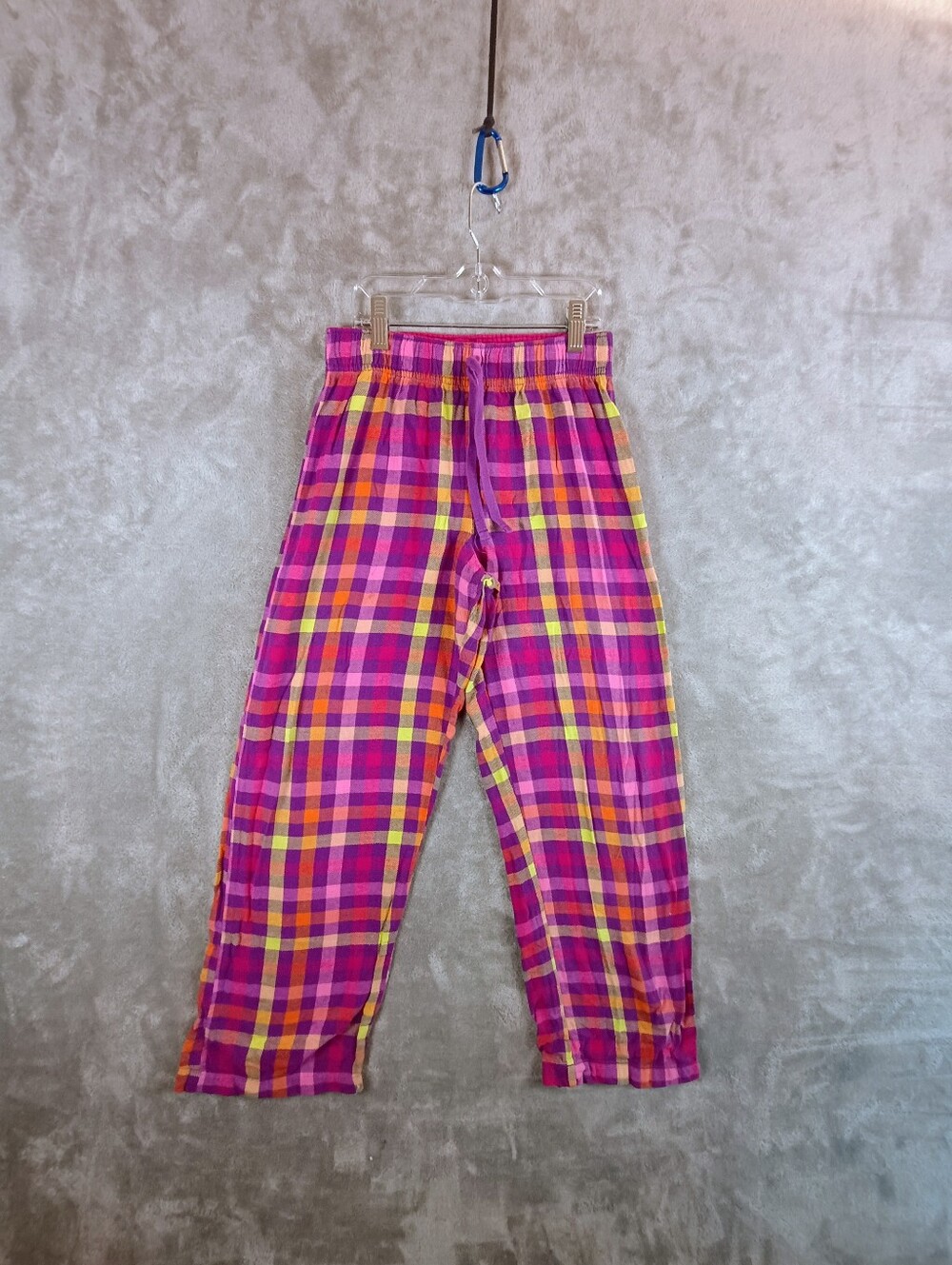 Girls Multicolor Plaid Pajama Pants Size Medium